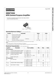 MMBT5550LT1G 数据规格书 1