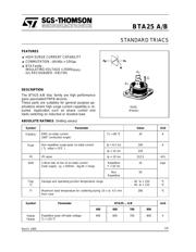 BTA25-800B 数据规格书 1