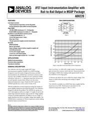 AD8220 Datenblatt PDF