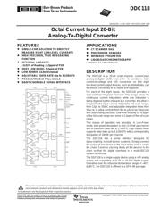 DDC118IRTCT 数据规格书 1