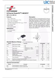 FCPF650N80Z 数据规格书 1