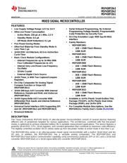 MSP430F2012IRSAT Datenblatt PDF