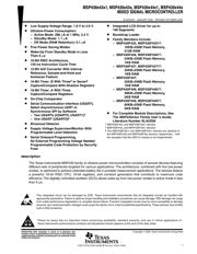 MSP430F437IPZ 数据规格书 1