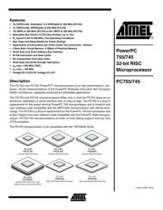 PCX755CVZFU400LE datasheet.datasheet_page 1