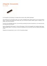 ATMEGA168-15AT1 数据规格书 1