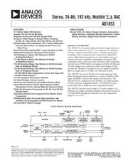 AD1853 Datenblatt PDF