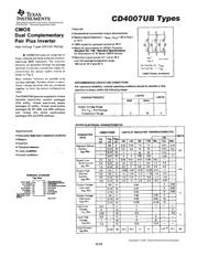 CD4007UBE Datenblatt PDF