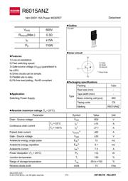 R6015ANZC8 datasheet.datasheet_page 1