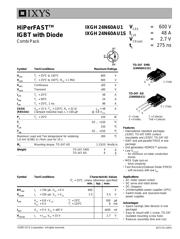 IXGH24N60AU1S 数据规格书 1
