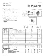 IRFP4368PBF Datenblatt PDF