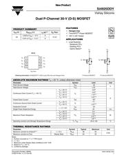 SI4925DDY-T1-GE3 数据规格书 1