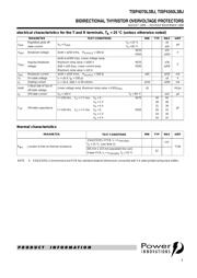TISP4070L3BJ 数据规格书 3