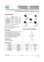 STW26NM60N Datenblatt PDF