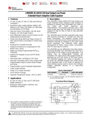 LMH0395SQX/NOPB datasheet.datasheet_page 1