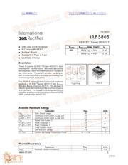 IRF5803 datasheet.datasheet_page 1