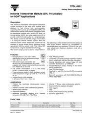 TFDU4101-TT3 数据规格书 1