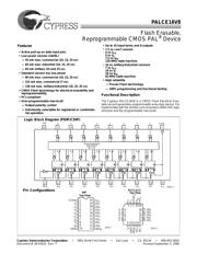PALCE16V8-15JC 数据规格书 1