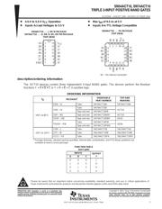 SN74ACT10 数据规格书 1