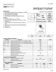 IRFB3077GPBF Datenblatt PDF