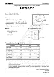 TC7SH86FE,LM datasheet.datasheet_page 1