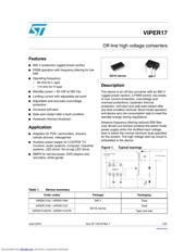 VIPER17 datasheet.datasheet_page 1