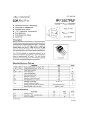 IRF2807PBF Datenblatt PDF