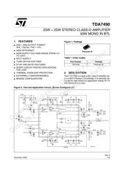 TDA7490 datasheet.datasheet_page 1