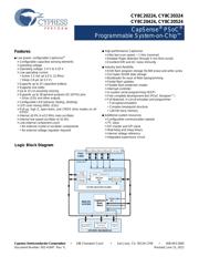 CY8C20424-12SXIT 数据规格书 1