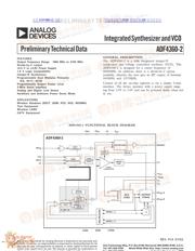 ADF4360-2 数据规格书 1