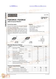 FQB33N10 datasheet.datasheet_page 1