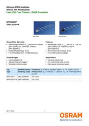 SFH 203 PFA datasheet.datasheet_page 1