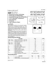 IRF9Z34NSTRLPBF datasheet.datasheet_page 1