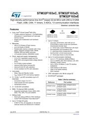 STM32F103VET6TR datasheet.datasheet_page 1