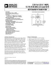 AD7478AAKSZ-500RL73 datasheet.datasheet_page 1