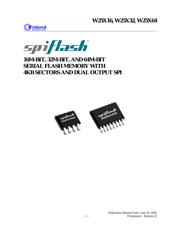 W25X64-VSFI-Z datasheet.datasheet_page 1