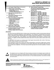 MSP430F1101AIDGV 数据规格书 1