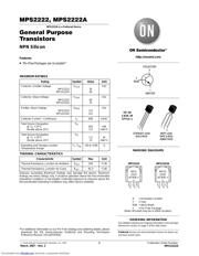 MPS2222ARLRAG Datenblatt PDF