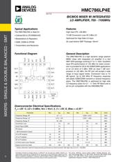 HMC786LP4E 数据规格书 1