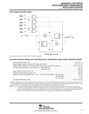 SN74ABT543 数据规格书 3