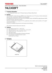 74LCX05FT(AE) 数据规格书 1
