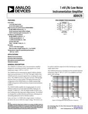 AD8429ARZ Datenblatt PDF