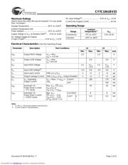 CY7C1041BV33-15ZC 数据规格书 2