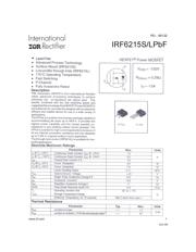 IRF6215STRLPBF Datenblatt PDF