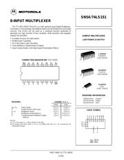 SN74LS151 datasheet.datasheet_page 1