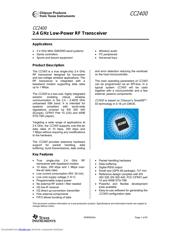 CC2400DBK datasheet.datasheet_page 1