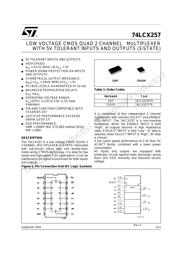 74LCX257TTR datasheet.datasheet_page 1