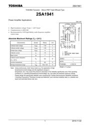 2SA1941 Datenblatt PDF