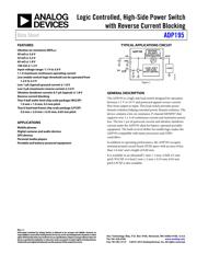 ADP195CP-EVALZ 数据规格书 1