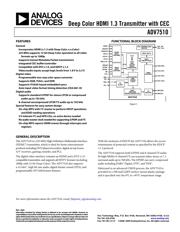 ADV7510BSTZ225 数据规格书 1