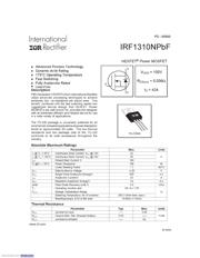 IRF1310NPBF 数据规格书 1